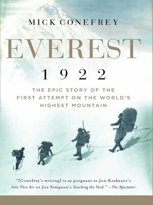 cover image of Everest 1922